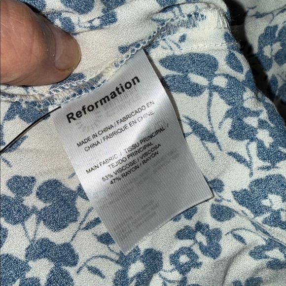 Euc Reformation Sigmund Sleeve Midi Length Light Spring High Slit Dress 6P - Picture 16 of 16